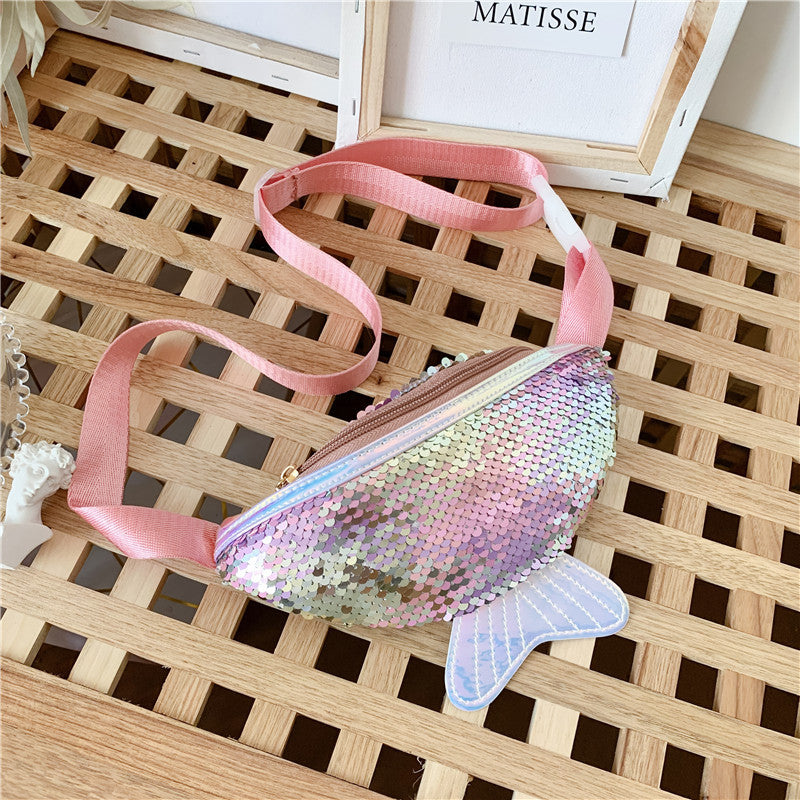 Fishtail Sequin Mini Shoulder Crossbody Bag