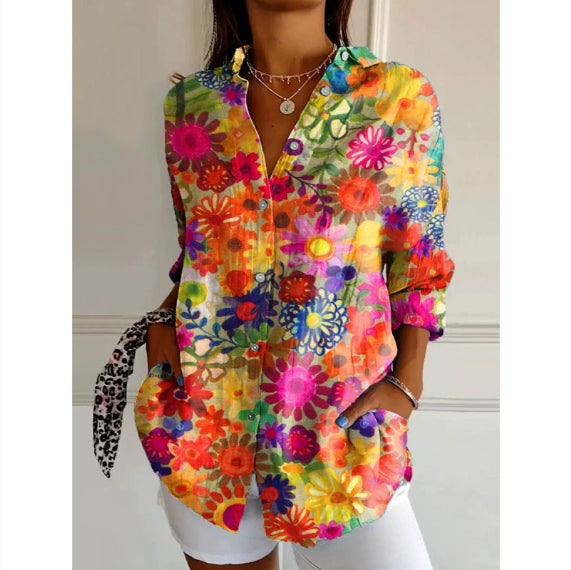 Digital Printing Long Sleeve Shirt Top 3D