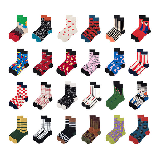 Cartoon Jacquard Sports Skate Socks