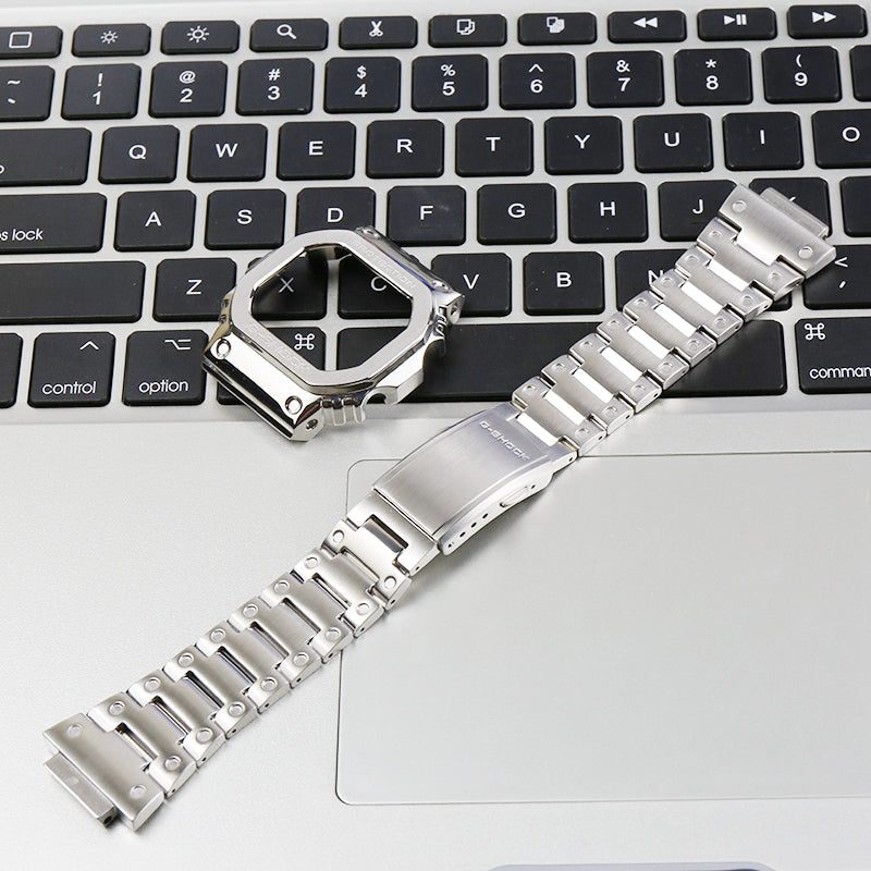 Small Square Stainless Steel Metal Case Strap