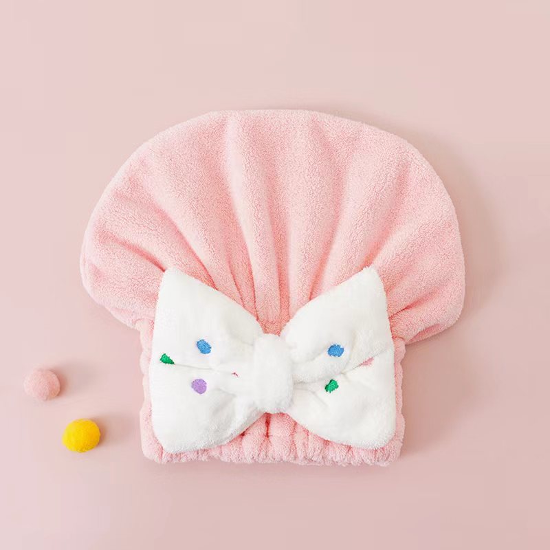 Children's Coral Velvet Dry Hair Cap