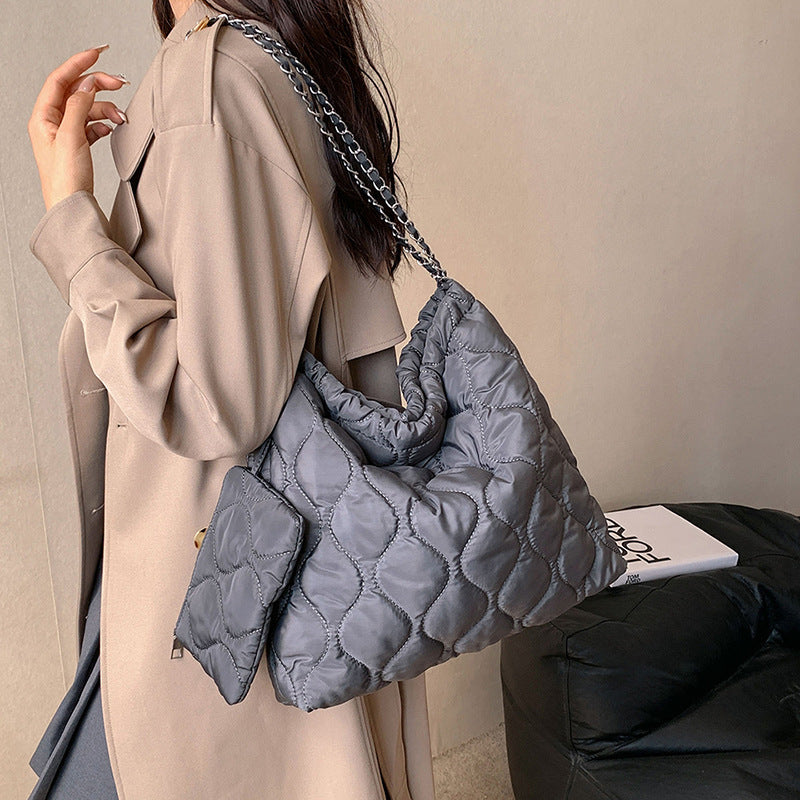 Sammensatte Tasker Til Kvinder Trend Efterår Og Vinter Ny Mode Dametaske Personlig Enkel Håndtaske I Koreansk Stil
