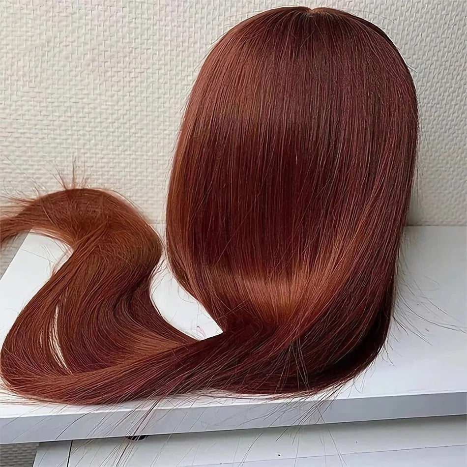 Glat 13x4 Human Hair Lace Front Paryk i ægte hår