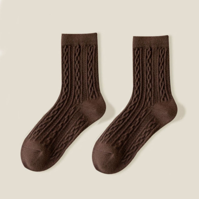 Trendy All-matching Good-looking Solid Color Mori Style Stockings
