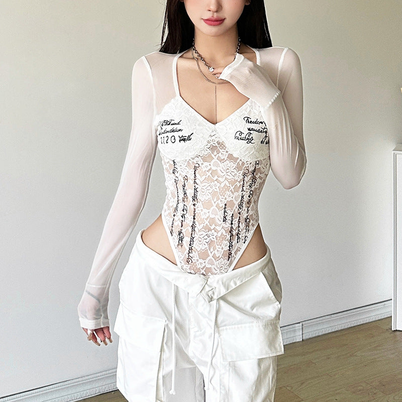 Sexy And Stylish Solid-color Bodysuit