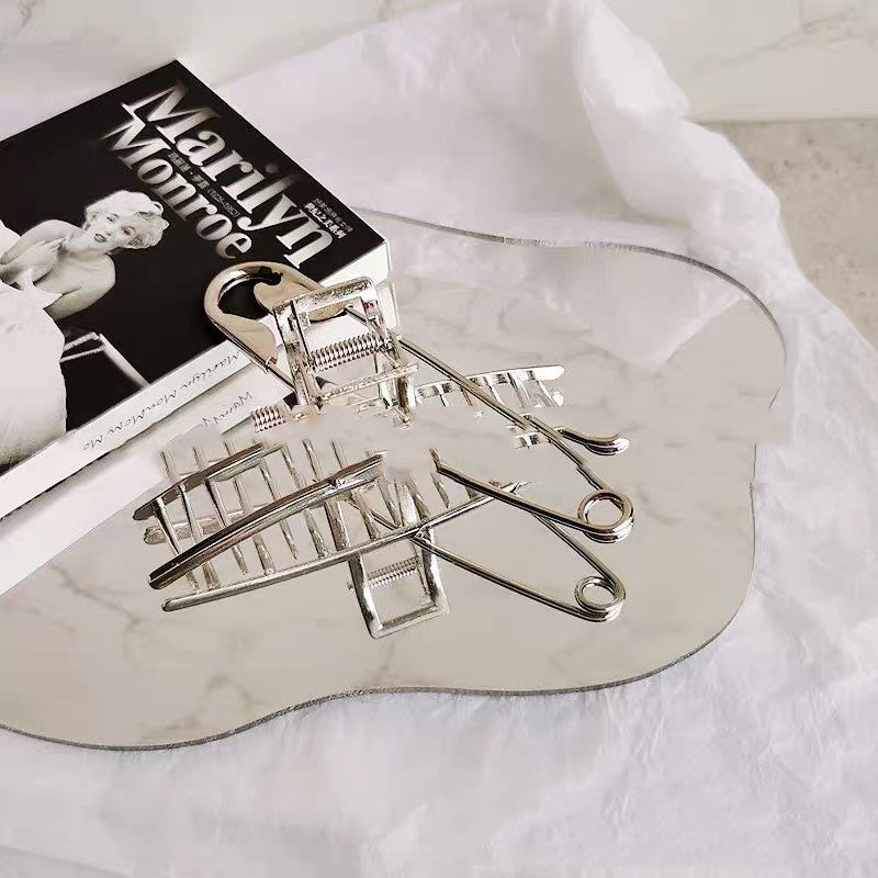 Metal Grab Clip Hair Banana Jewelry Hairpin For Women