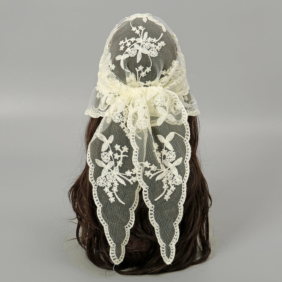 Embroidered Nylon Embroidered Decoration Shawl Scarf