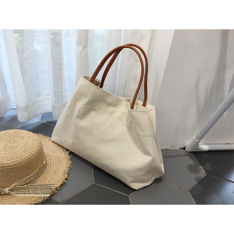 Ins Explosion Models Simple Handbag Pure Color Tote Bagg