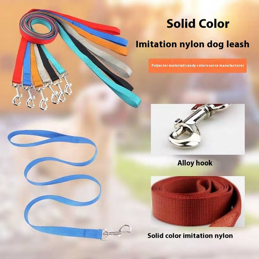 Solid Color Dog Hand Holding Rope Single Rope Nylon