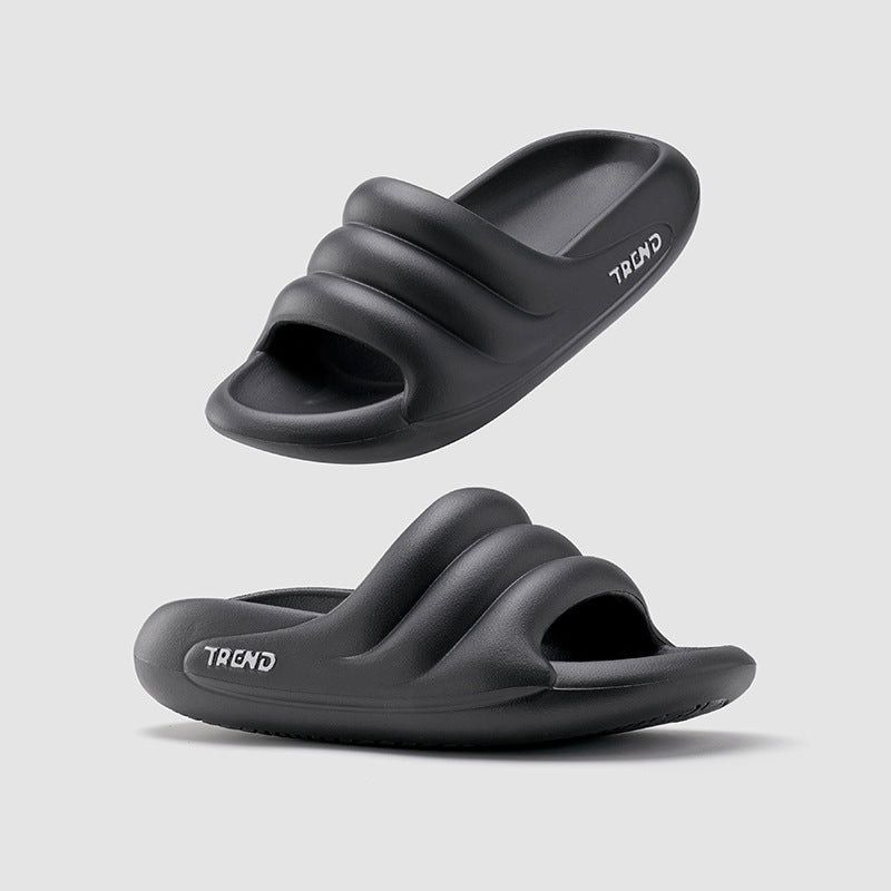 Wave Pattern Design Fashionable Non-slip Wear-resistant Slippers