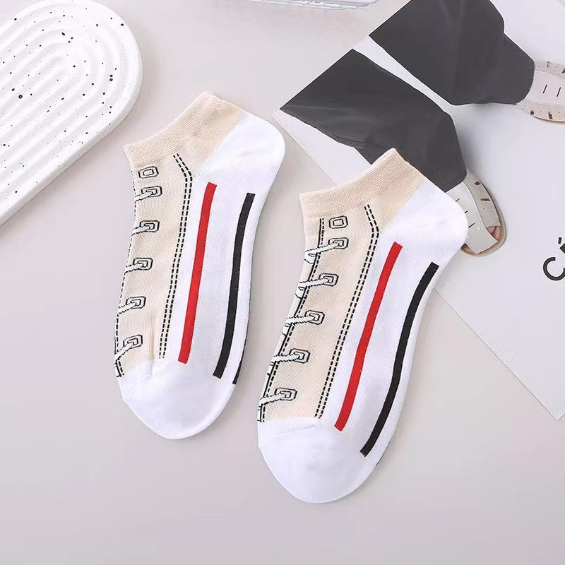 Women's Fashionable All-match Canvas Shoes Socks