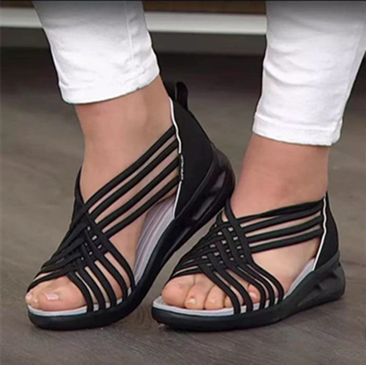 Large Size Fish Mouth Roman Women's Sandals
