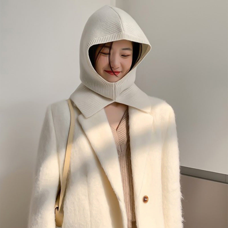 Women's Autumn And Winter Ear Protection Hat With Neck Balaclava