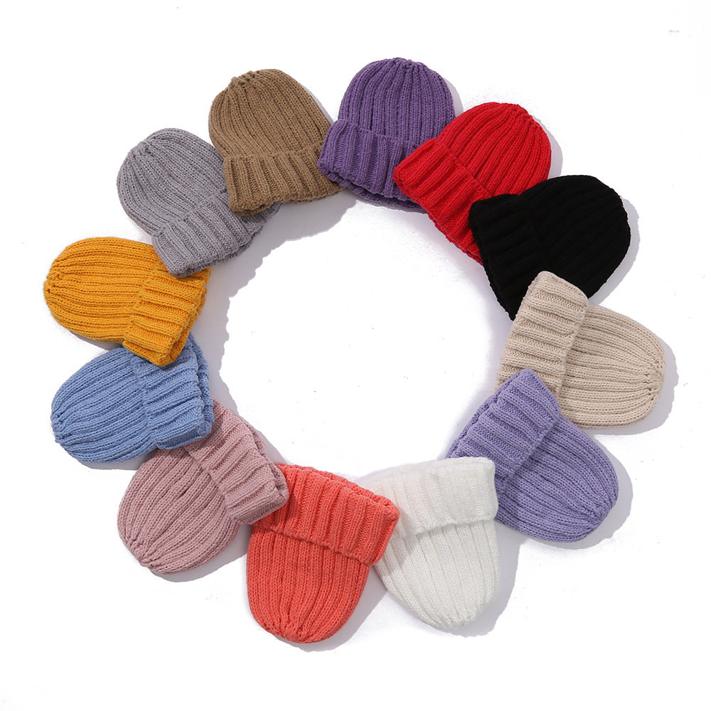 Men's And Women's Fashion Solid Color Wool Knitted Hat