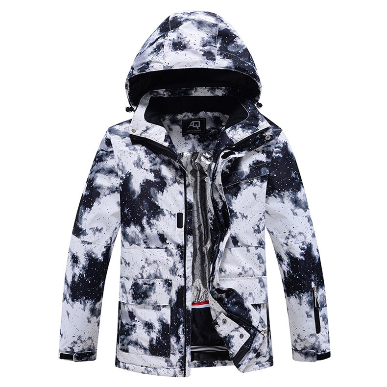 New Unisex Workwear-style Water-repellent Warm Thickened Ski Jacket