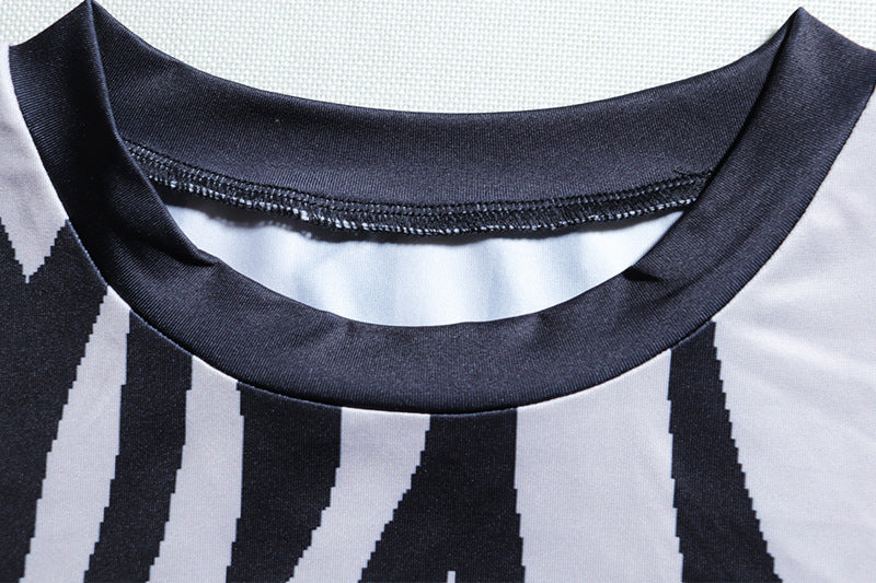 Zebra Fashion Print Umbilical Top