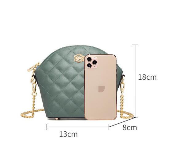 Women's Rhombus Chain Bag Fashion Leather Shoulder Messenger