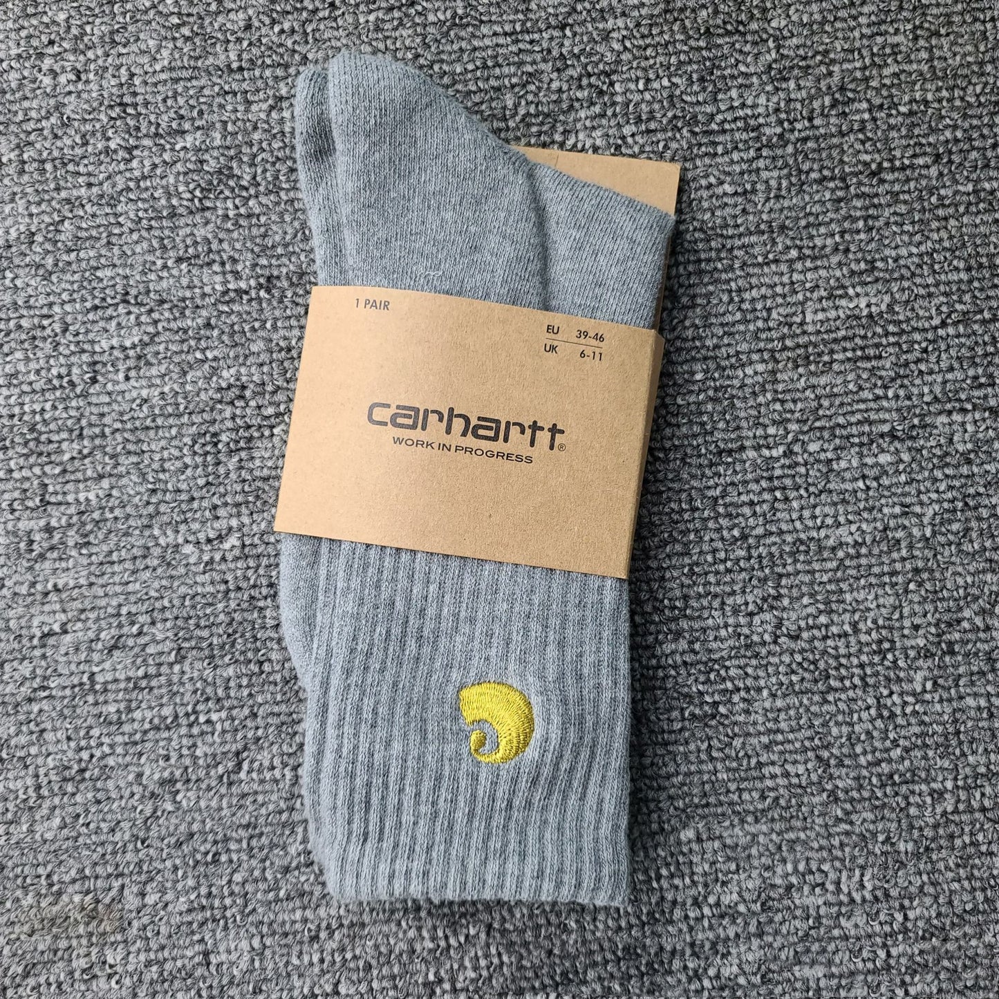 Gold Embroidered Sports Style With Letters Socks