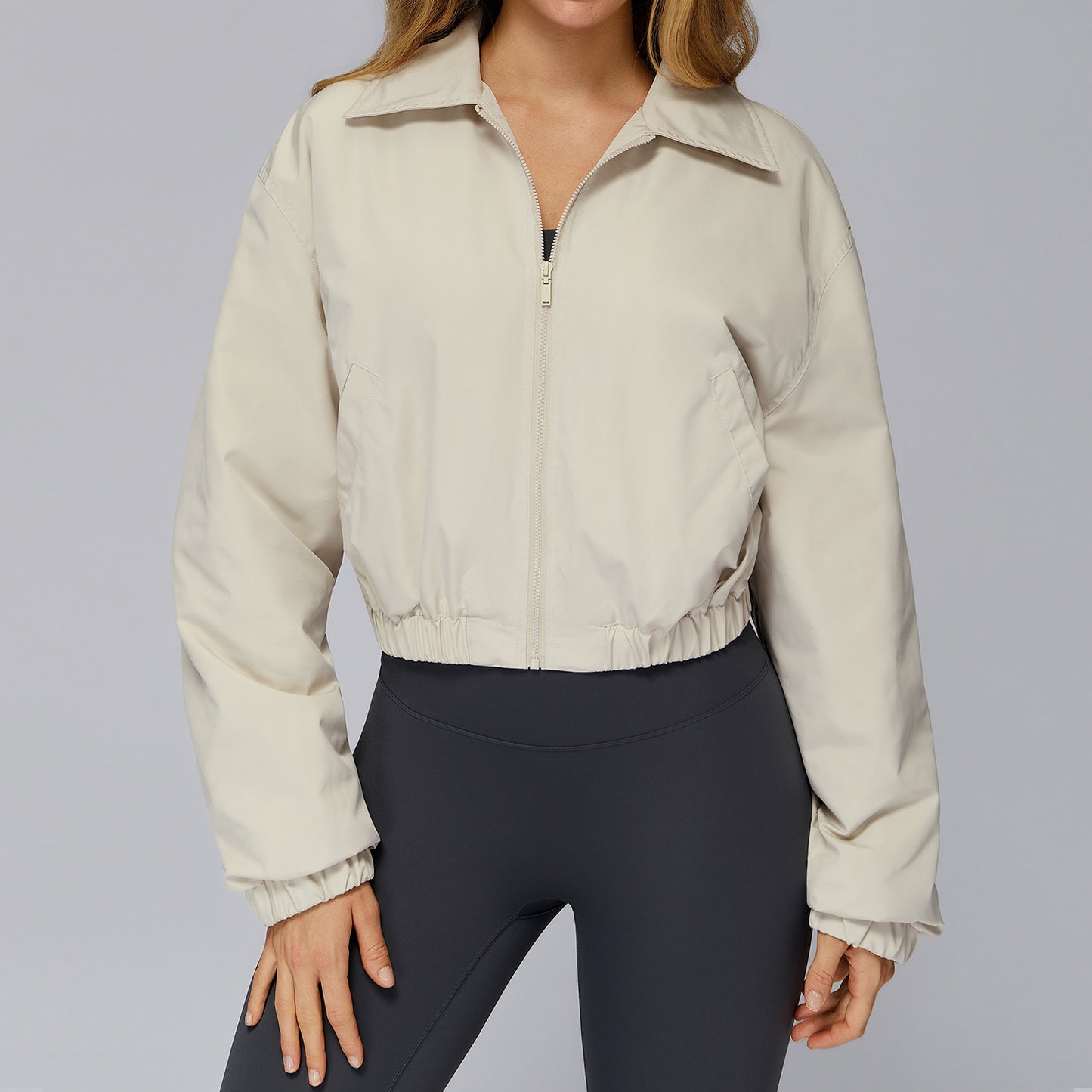 Baggy Coat Zipper Windproof Warm Sports Jacket