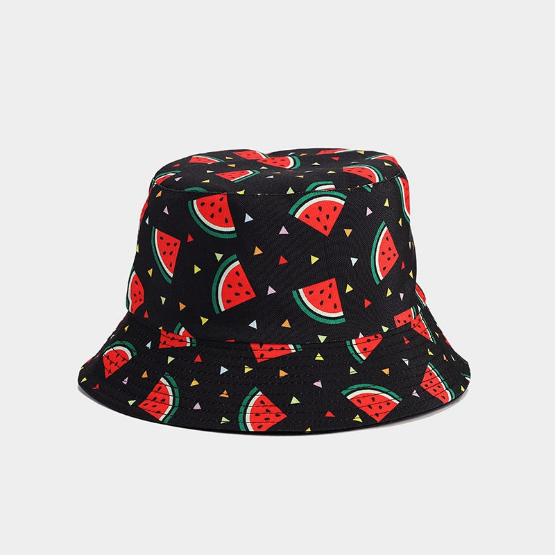 Fruit Pattern Bucket Hat Men And Women Outdoor Casual Sun Hat