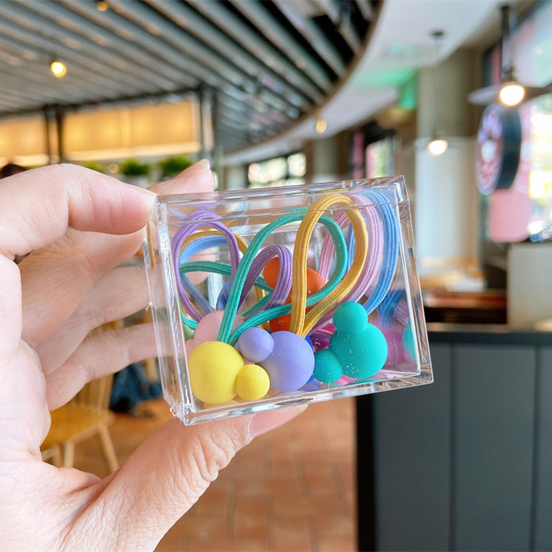 Color Hair Ring Fluorescent Bright Color Hair Rope