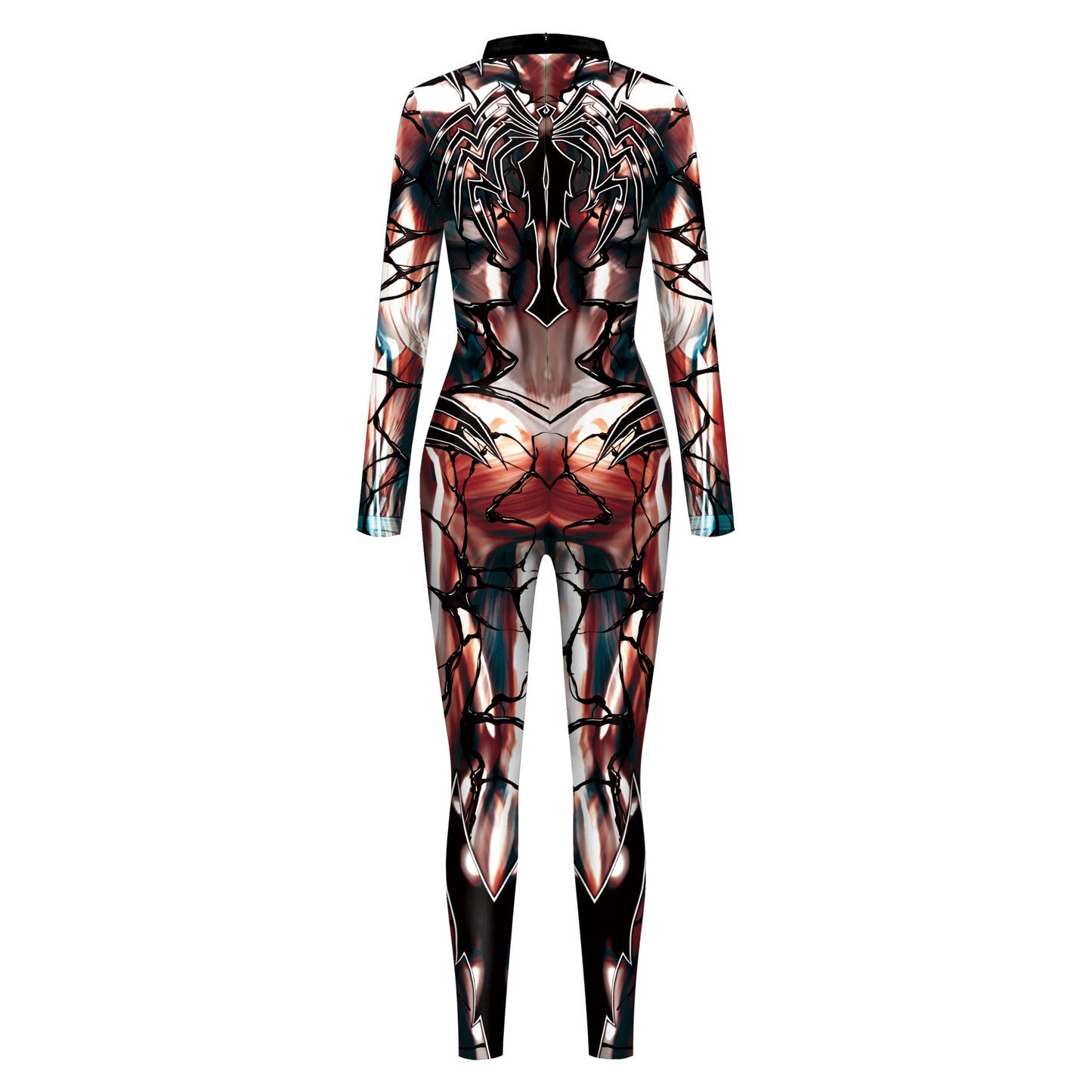 New Spider 3D Digital Printing Long Sleeve Jumpsuit