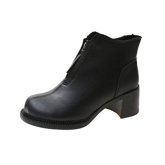 Retro Ethnic Style Women's Mid-heel Martin Boots