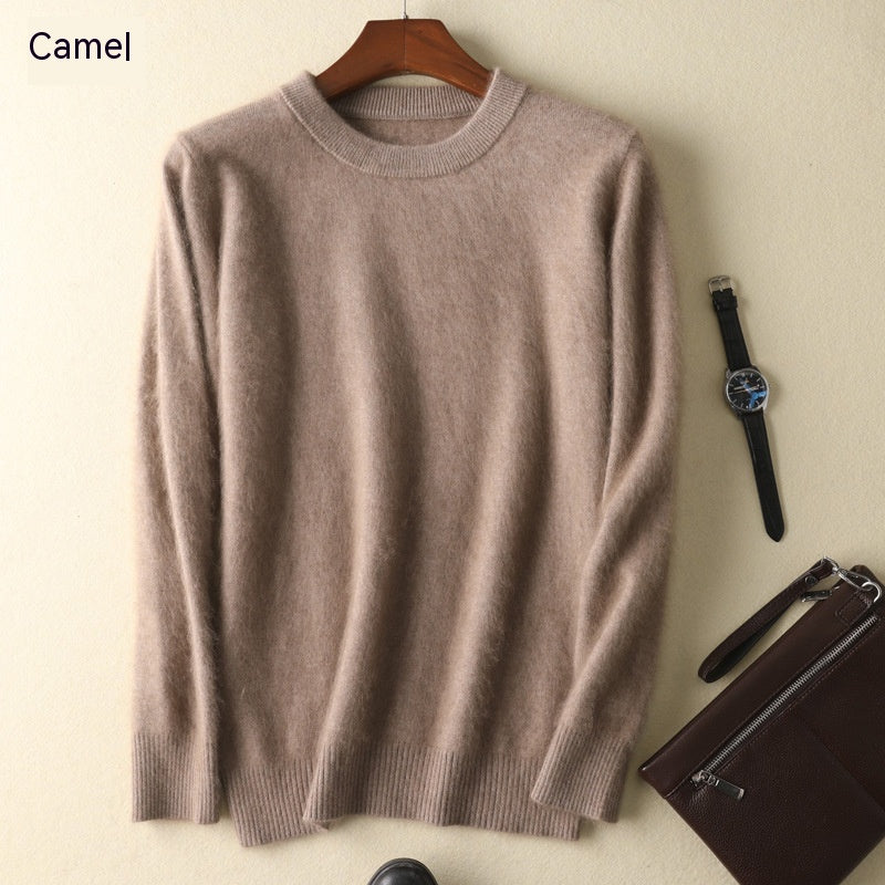 Cashmere Round Neck Pullover Thickened Woolen Bottoming Sweater