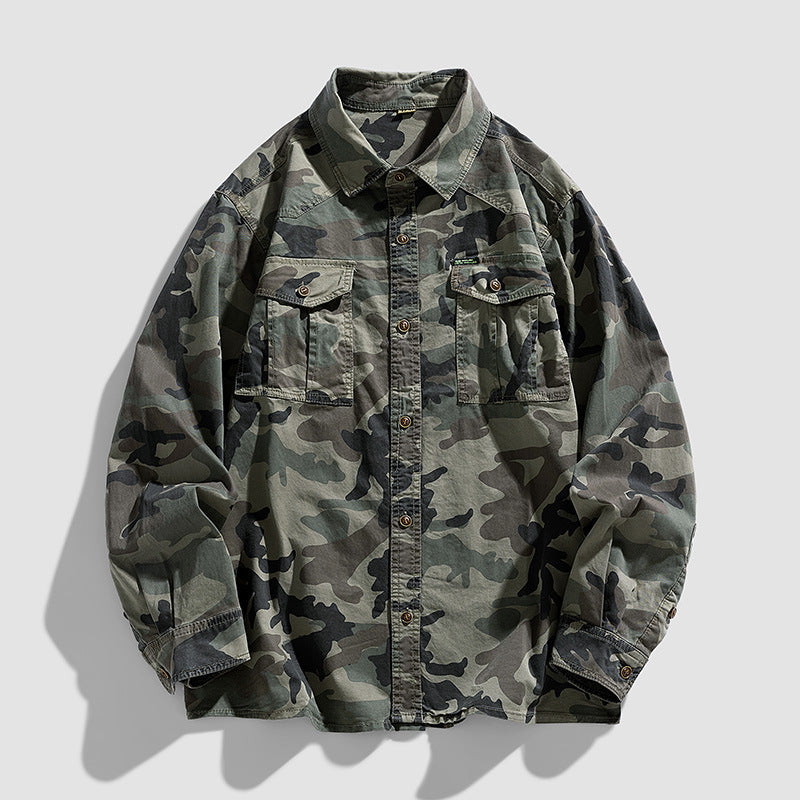 Men's Casual Loose Long-sleeved Shirt