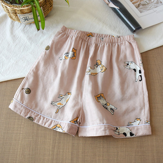Women's Summer Thin Cropped Loose And Sweet Home Pants