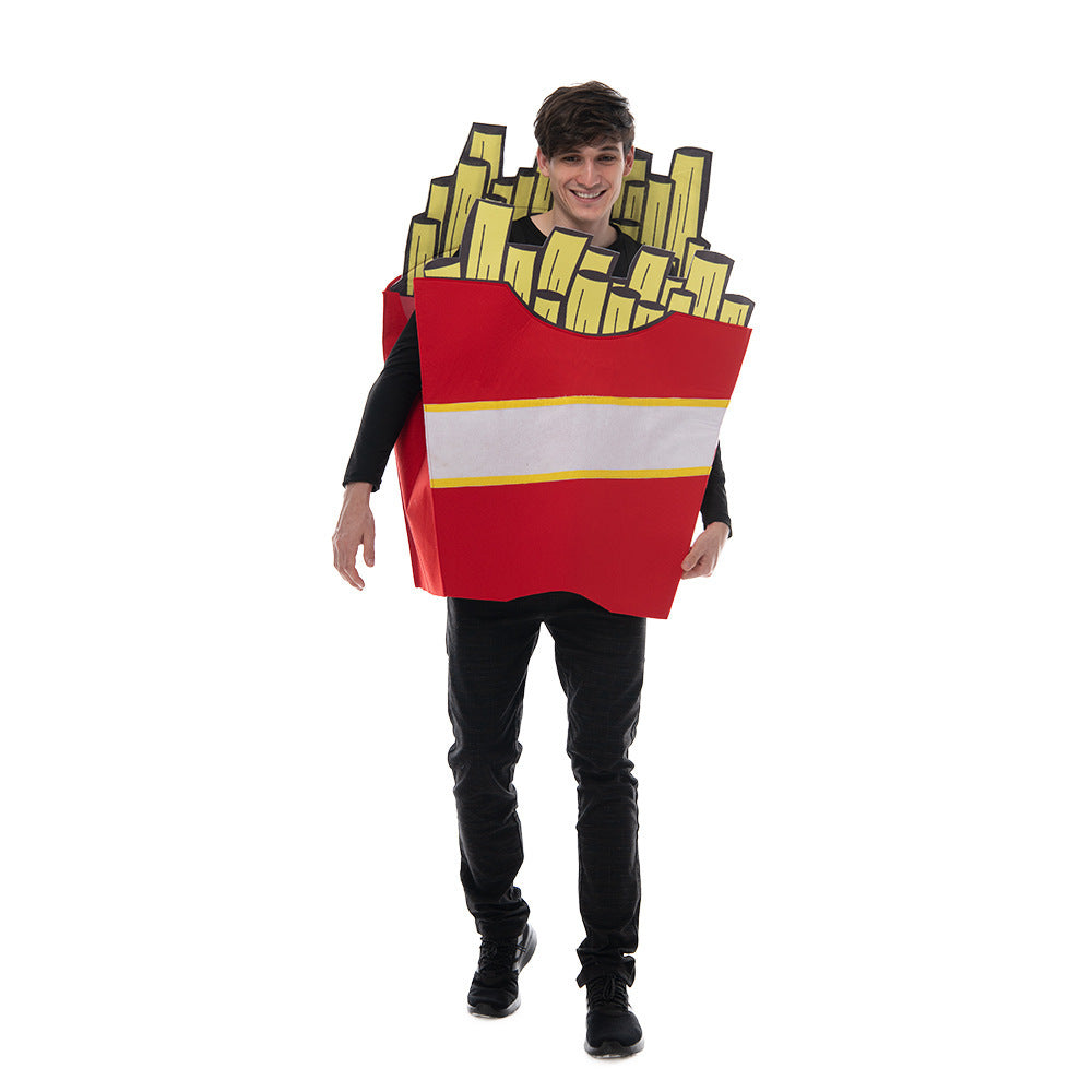 Men's And Women's Felt Cosplay Clothes French Fries