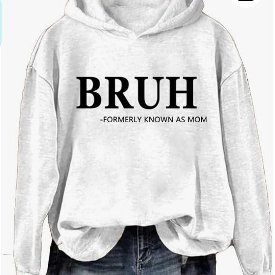Independent Station Women's Fashion Printed Casual Hooded Long Sleeve Sweater