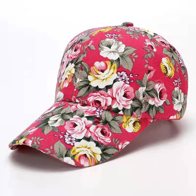 Women's Fashion Casual Floral Baseball Hat