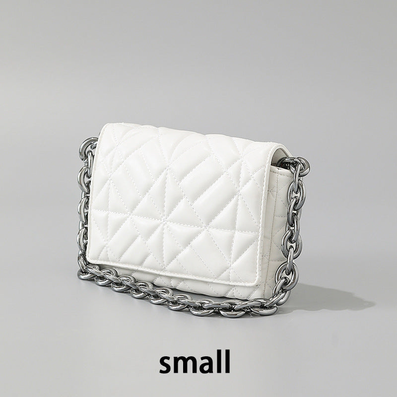 Lingge Small Bag Trendy One-shoulder Crossbody Quilted