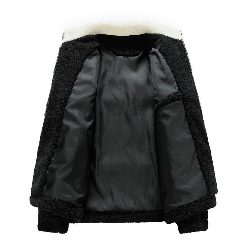 Lamb Wool Polar Fleece Cotton-padded Jacket