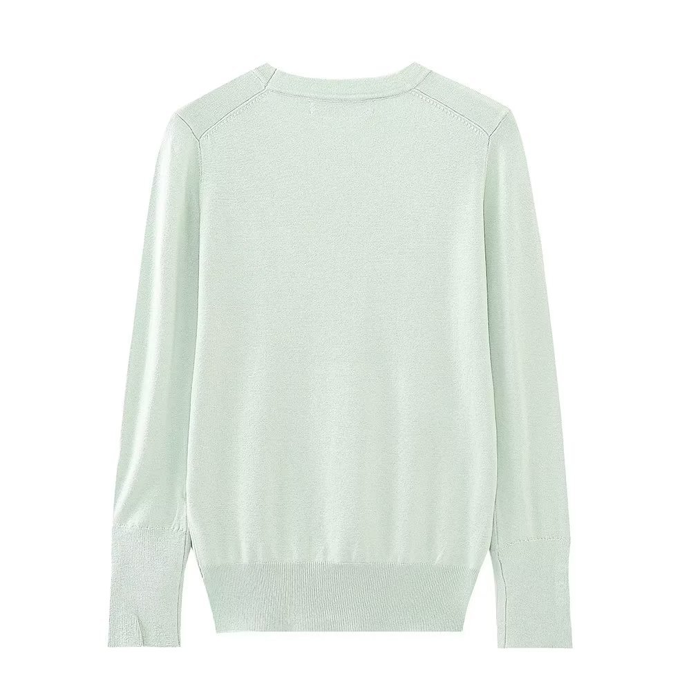 Women's Round Neck Slim Bottoming Basic Sweater