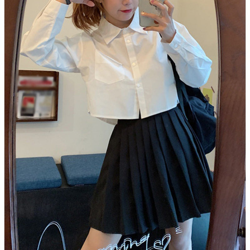 Short Niche Long Sleeve Shirt