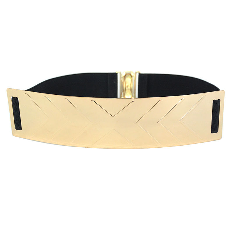 Europe And America Hot Selling Fashion Sequin Mirror Metal Belt