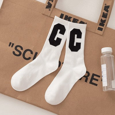 Socks Women's Big Love Medium Tube Macaron Color