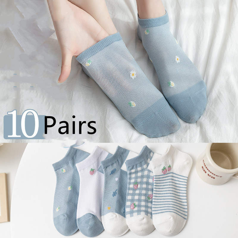 Socks Female Japanese Cartoon Shallow Mouth Casual Socks