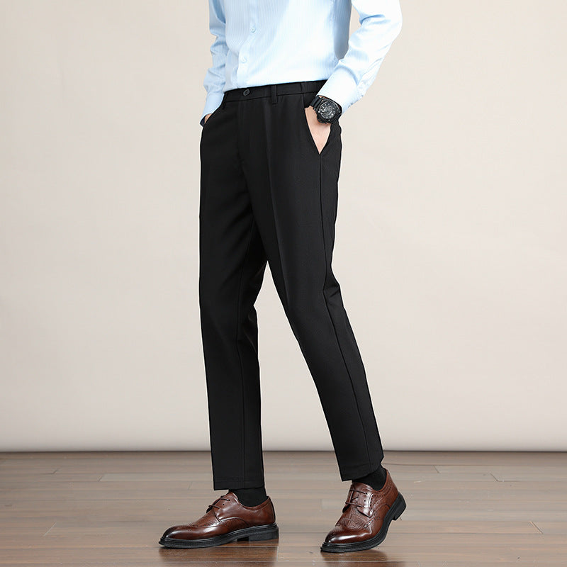 Korean-style Trendy Business Drop-crotch Mens Suit Pants