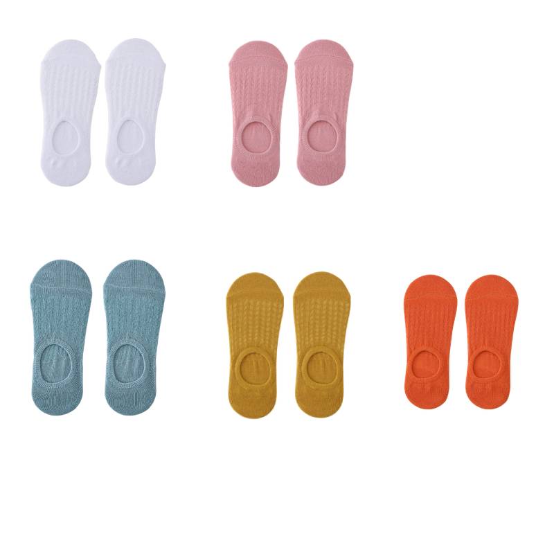 Women's Solid Color Mesh Invisible Socks