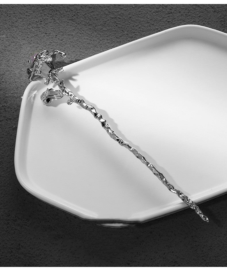 Resin Light Luxury High-grade Metal Hairpin