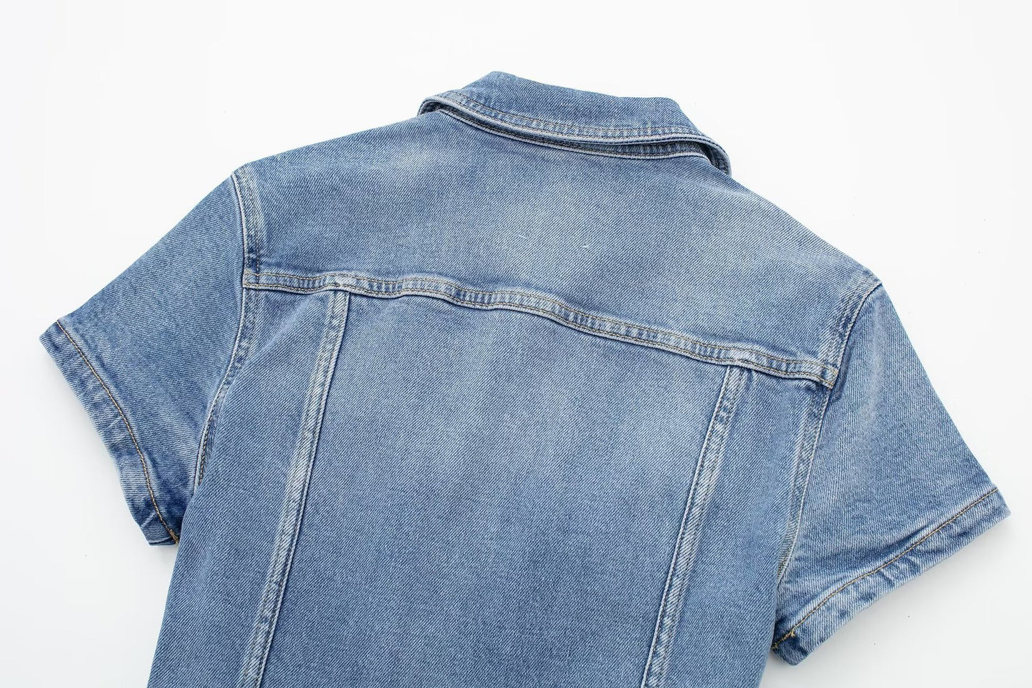 Fall European And American Style Long Denim Jumpsuit