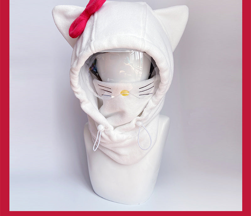 Cartoon Cute Ski Helmet Hat Windproof And Warm