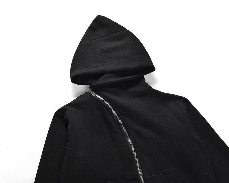 Men's And Women's Zippered Side Split Sweater