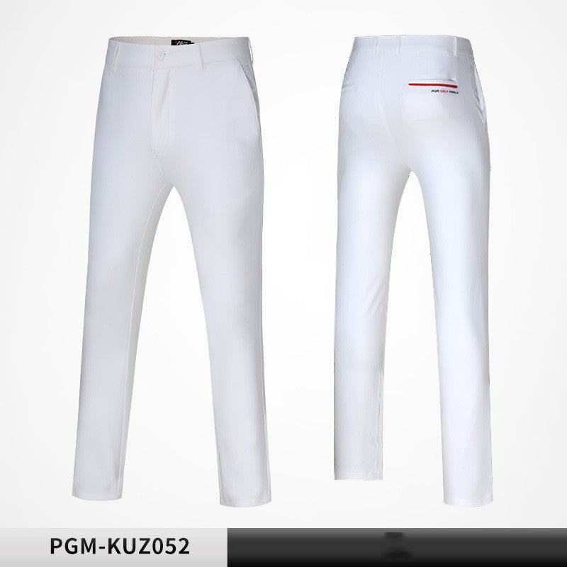 Men's High Elastic Trousers Golf Clothing Slim Fit