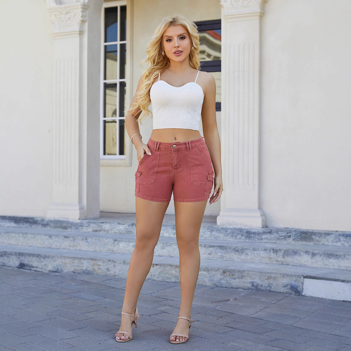 Stylish And Minimalist Womens Denim Shorts