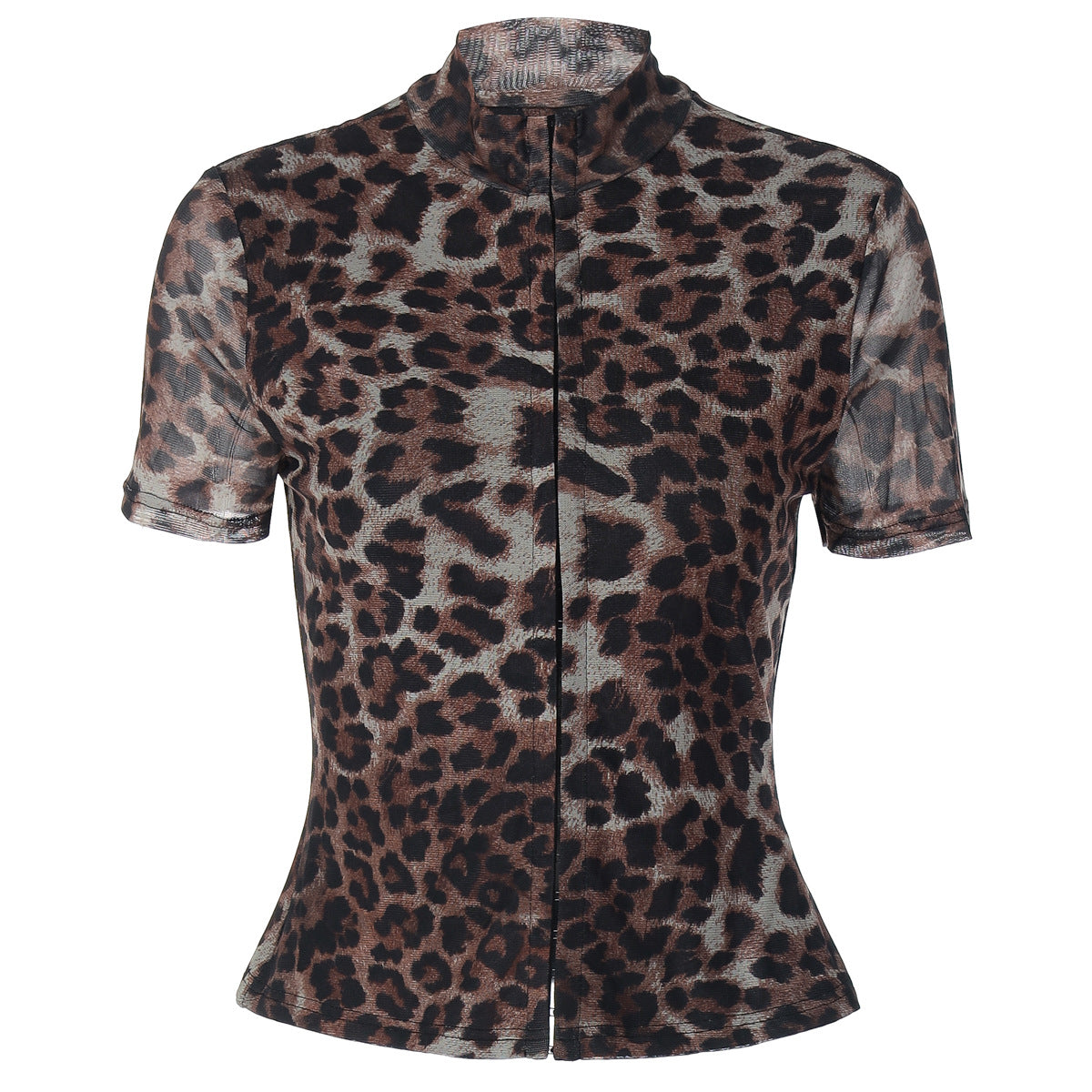Fashion Hot Girl Printed Sexy Slim-fit Short-sleeved Women