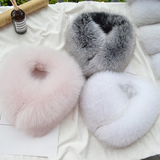 Fox Fur Collar Real Hairy Raccoon Fur
